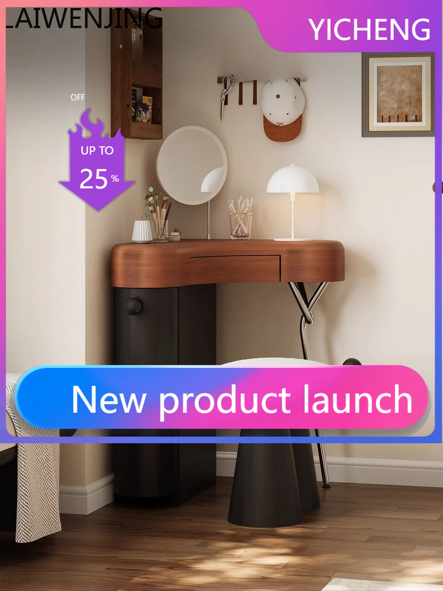 

LYY Italian minimalist corner dresser storage cabinet integrated light luxury