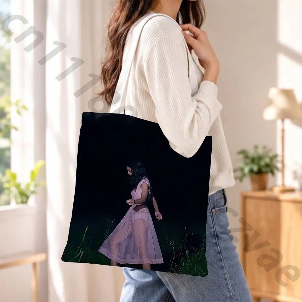 you seem pretty sad for a girl so in love Reusable Fashionable Backpack Multifunctional Handbag Canvas Shopping Bag