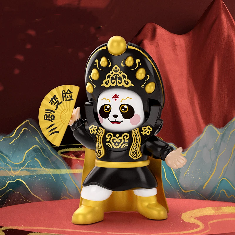 Beijing Opera Face Puppet Gifts Panda's face changes into four faces Sichuan Opera Face Changing Doll