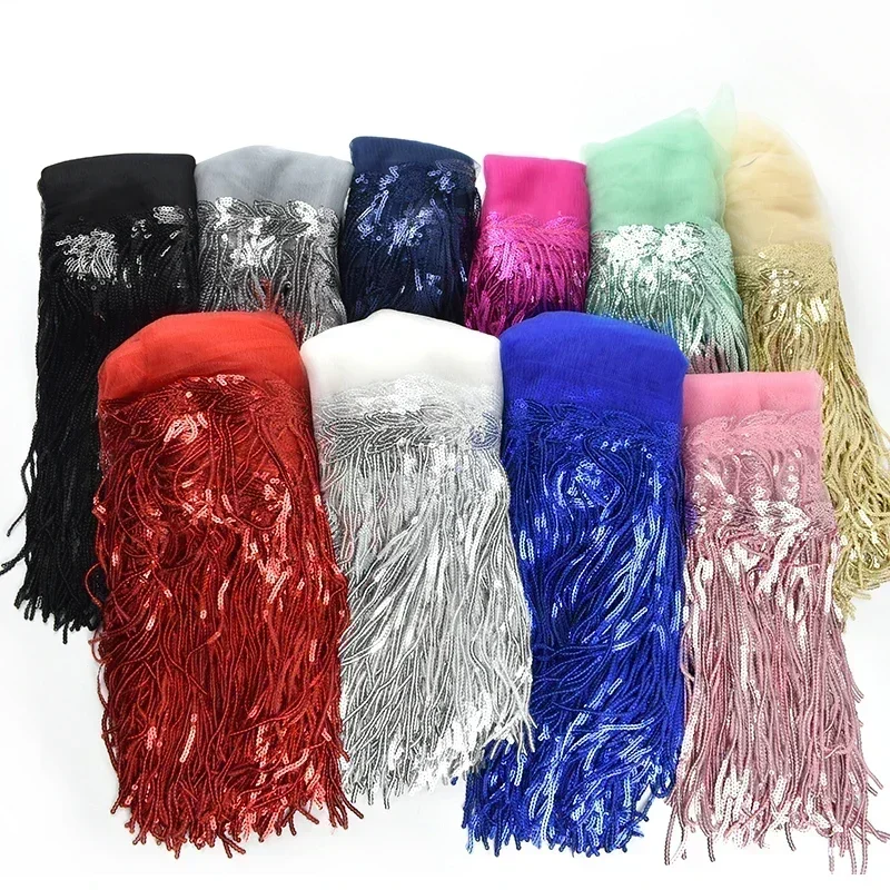 5/10Yard Meetee 18cm Colorful Sequins Tassel Lace Fabric Fringe Trim Ribbon Dance Performance Dresses Decor Sewing Accessories