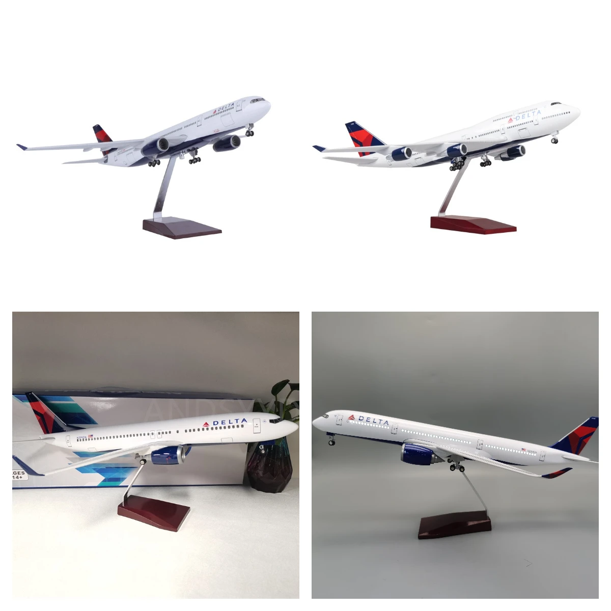 

A350 b747 b737 a330 Delta Airline Model 1/142 Scale 47CM Airplane with Wheel Landing Gear Miniature Plane for Collectible Souven