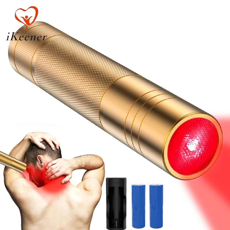 

Red Light Therapy Device 808nm Laser 630nm 660nm Near Infrared Handheld Pen Torch LED Phototherapy Flashlight Muscle Pain Relief