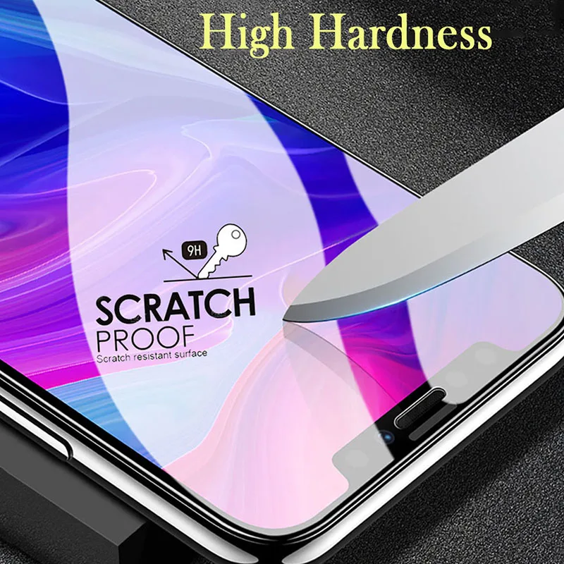 3Pcs Anti Blue Light Tempered Glass For IPhone 15 12 11 Pro XR X XS Max 8 7 6s 14 Plus 13 Mini SE2022 Screen Protector