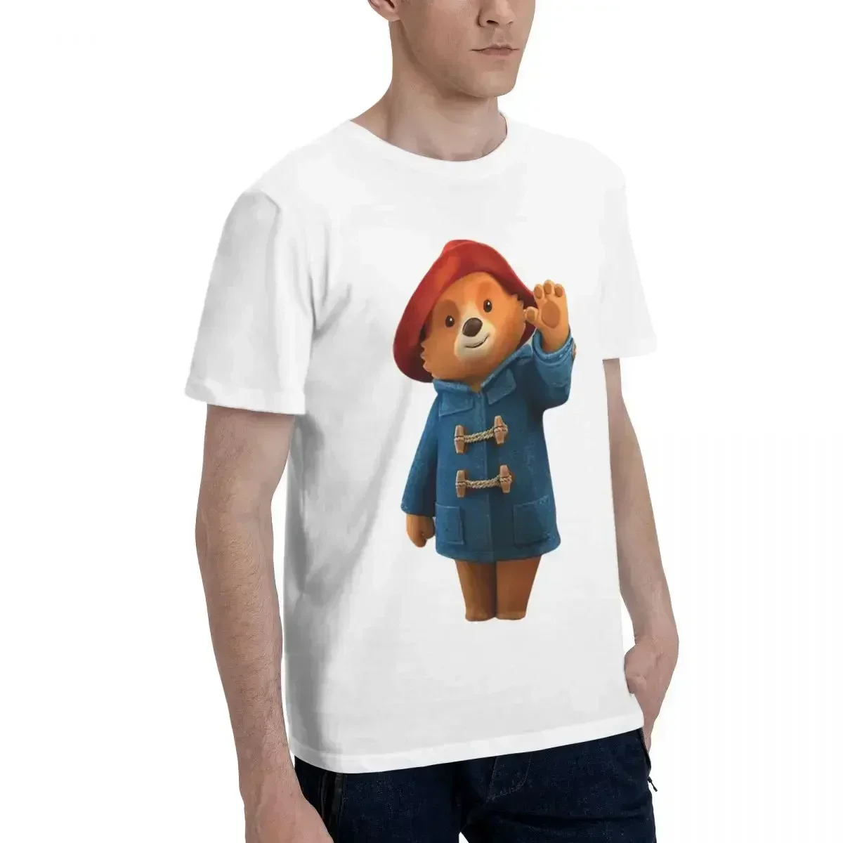 Paddington Bear Newest TShirts Male Graphic Pure Cotton Tops T Shirt O Neck Big Size