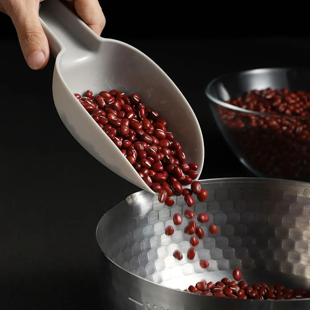 

Plastic Cereal Scoop Shovels Set PP Material Easy Clean Kitchen Bar Restaurant Flour Ice Tea Scoop Tools Household