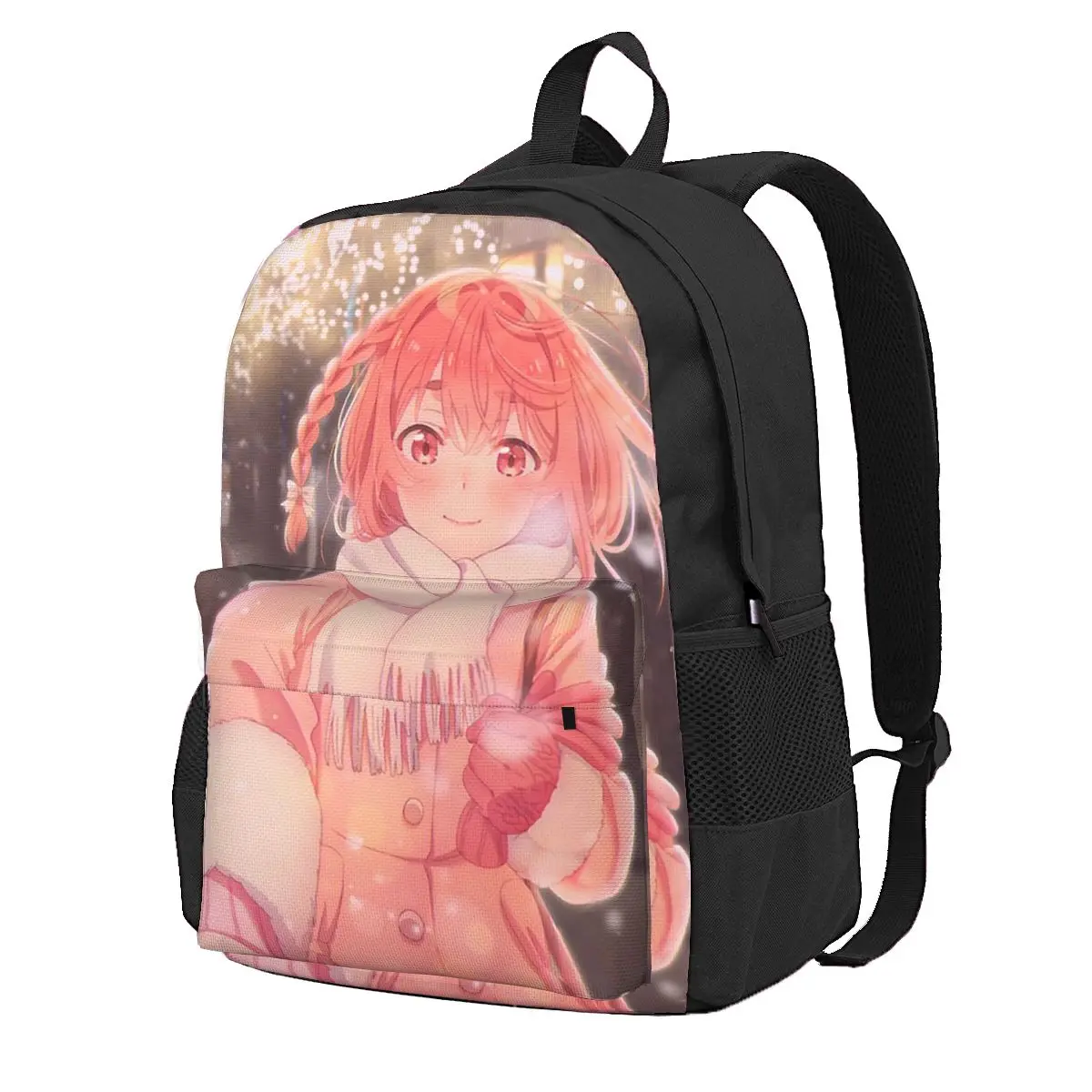 

Japanese Kanojo Comics Okarishimasu Graphic Student Backpack School Bag Hiking Travel Daypack Fashion Bookbag Shoulder Bags