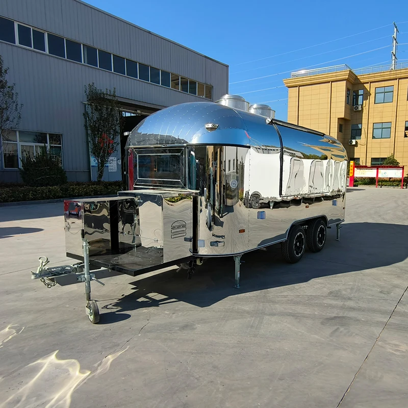 

Custom Size Equipment Mobile Kitchen Restaurant Food Cart Fast Food Truck Mobile Food Trailer With Kitchen Equipment