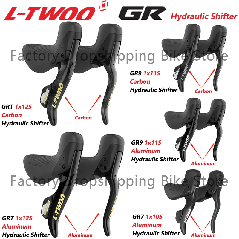 

Ltwoo GRT/GR9/GR7 Hydraulic Bicycle Disc Brake Shifter Levers 1x12/1x11/1x10 Speed Carbon Fibre Switch For Gravel Road Bike