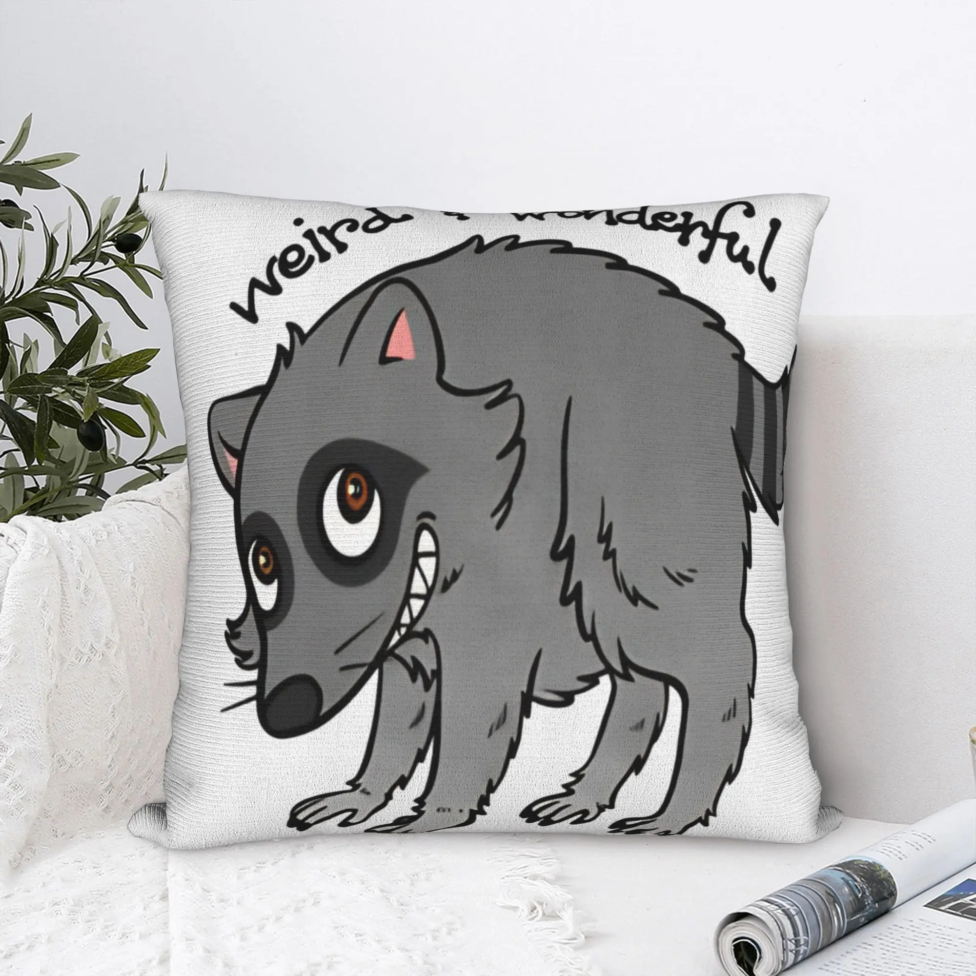 Weird and Wonderful Jimothy Raccoon Pillowcases  Cute Funny Pillow Case For Office Car Home Decor Custom Pillow Cover