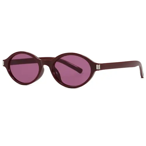 JNPCXI New Fashion Small Oval Sunglasses Women Shades UV400 Retro Punk Men Red Sun Glasses - Image 10