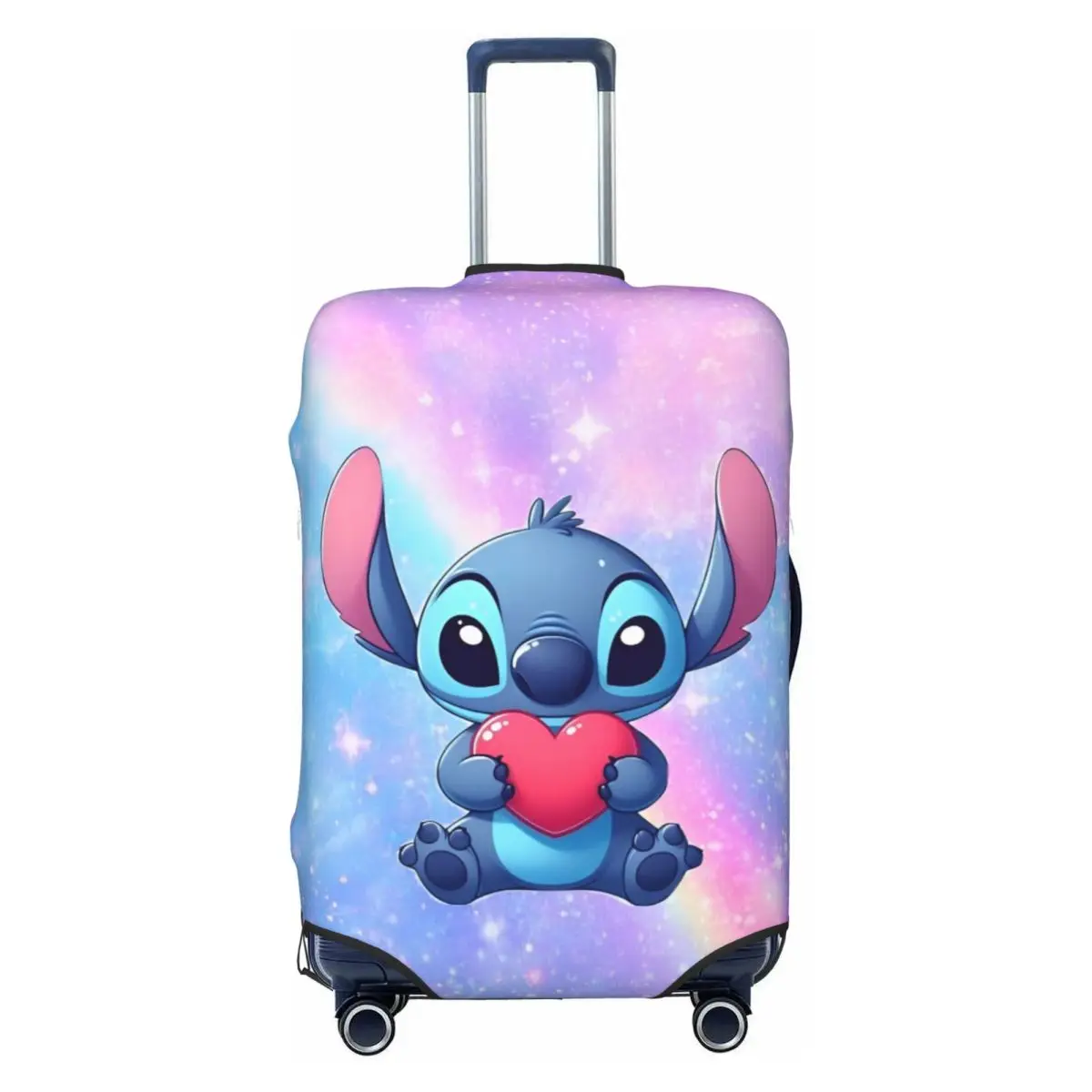 

Kawaii Stitch Anime Manga Suitcase Cover Useful Travel Protection Luggage Accesories Holiday