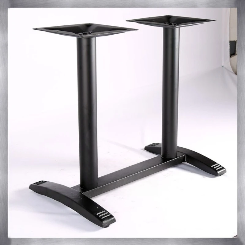 

Double column I-shaped table foot cast iron table foot hardware accessories center supply restaurant table bracket