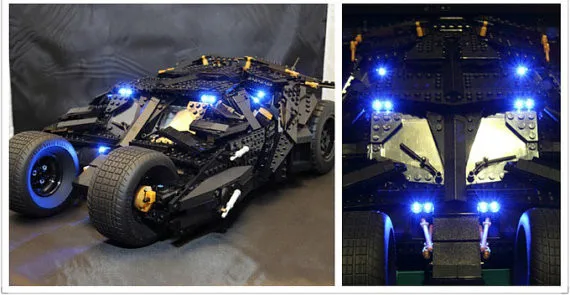 LED-Beleuchtungsset passend für LEGO DC The Tumbler 76023 (ohne Bausteine)