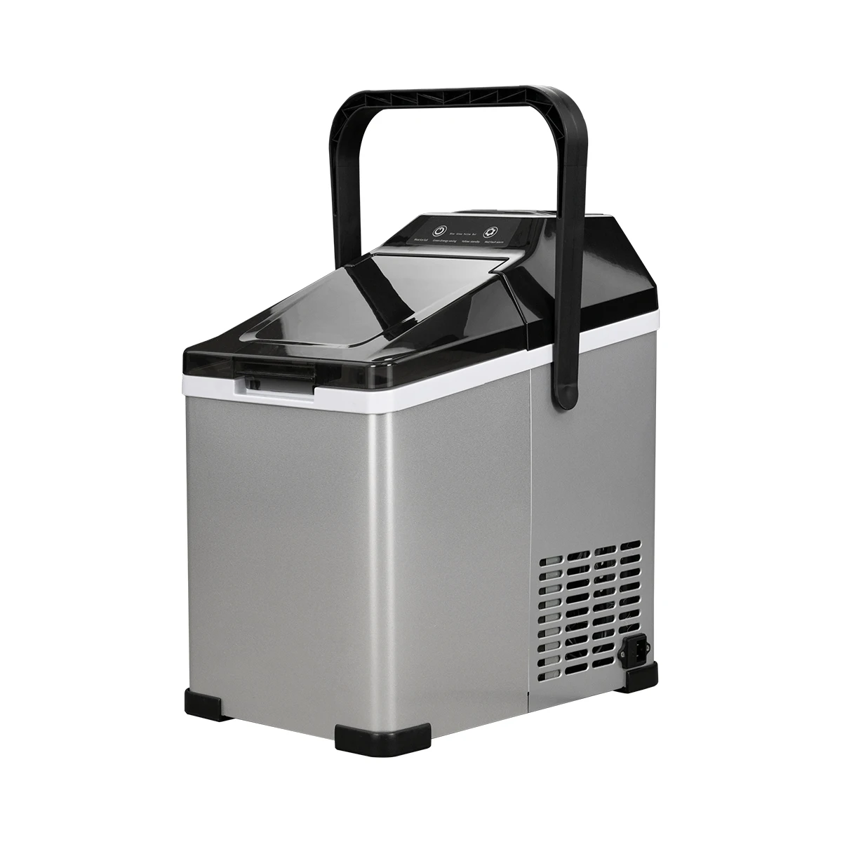 صانع الثلج المحمول ثنائي الغرض صندوق الثلج التلقائي صانع مكعبات الثلج الصغيرة للاستخدام المنزلي والخارجي