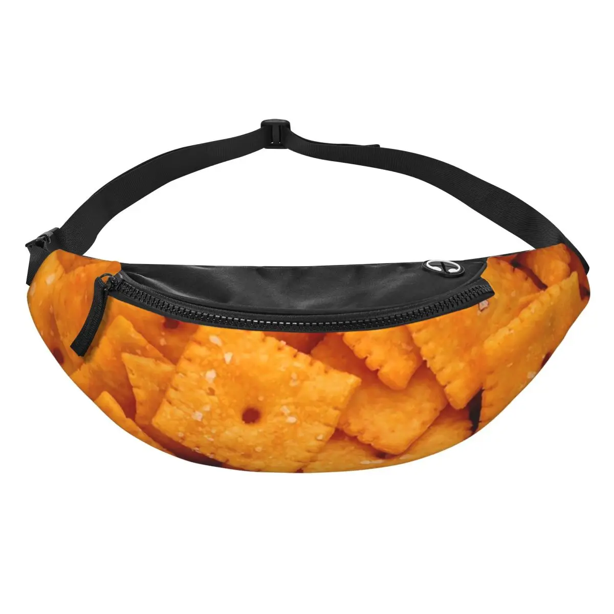 

Cheez Its Fanny Pack Men Women Crossbody Adjustable Waist Bag Travel Running Phone Pouch