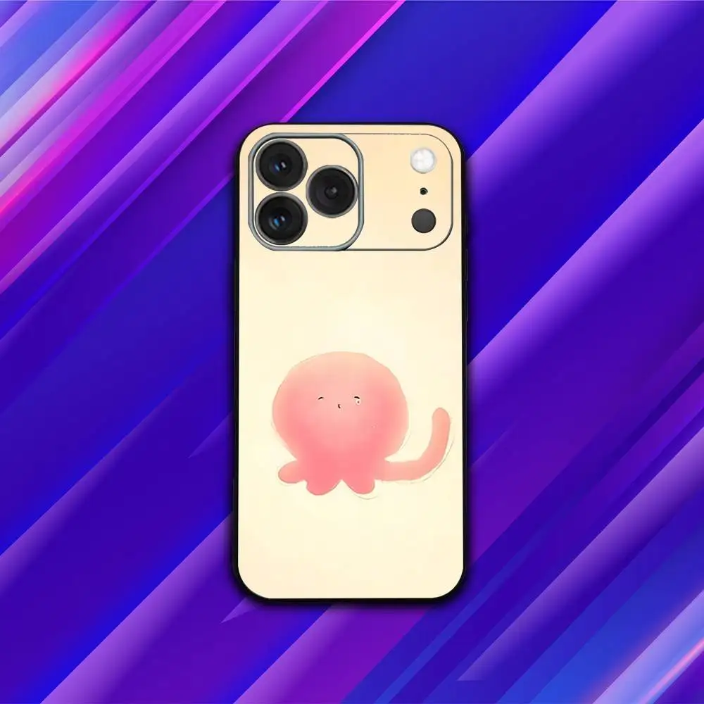 Capa de telefone para iphone 17,16,15,14,13,12,11, pro, max, plus, x,xs, se4, e, mini, macio t- takopis o-original sin preto