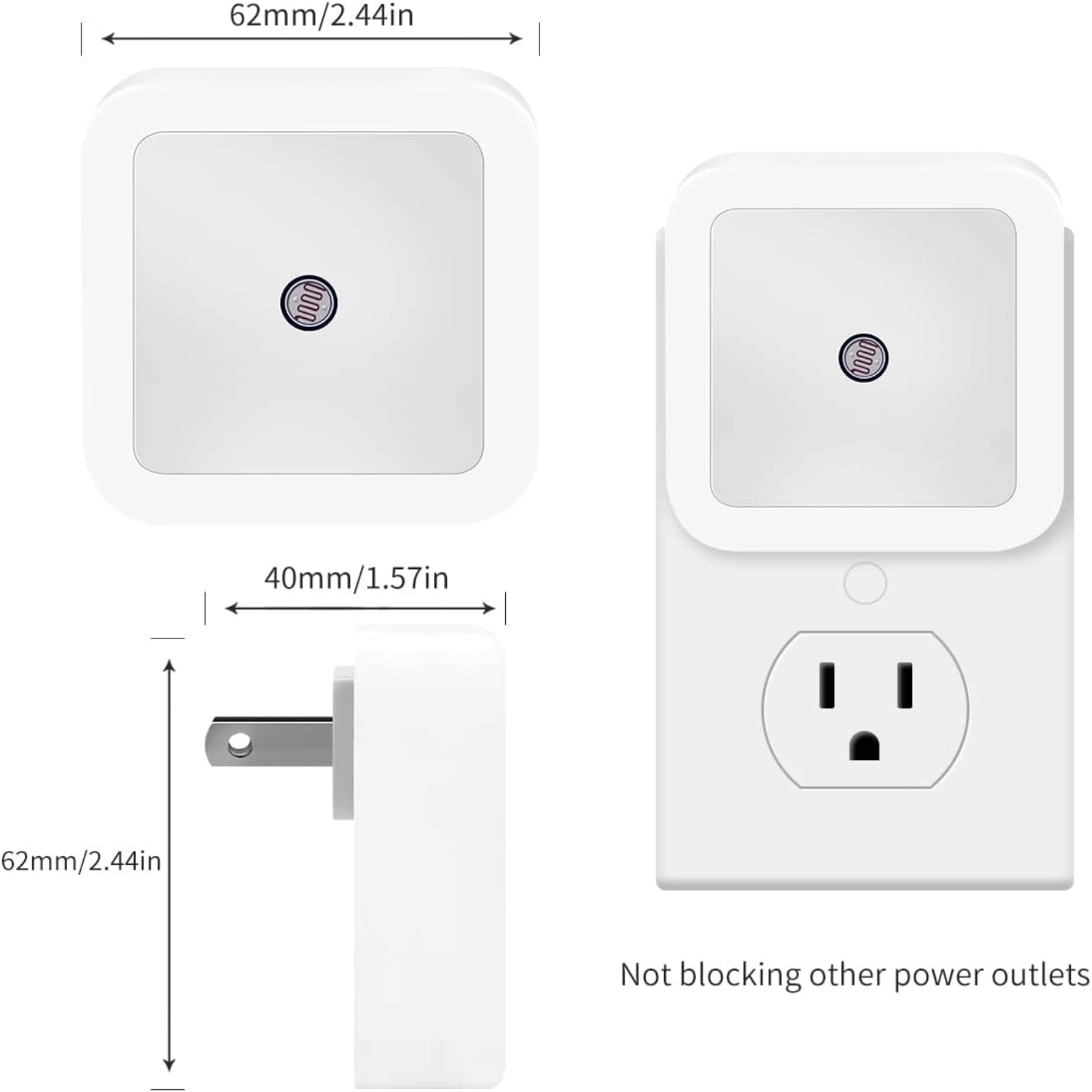 o illumina il tuo spazio con un bagliore caldo e morbido. Trasforma la tua casa con queste luci notturne a LED moderne e dimmerabili che sono progettate