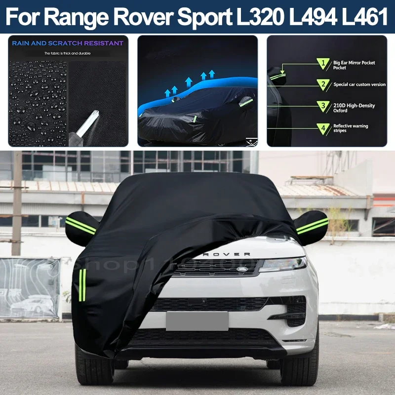 Auto Exterior Sun-Snow Protective Car Cover For Range Rover Sport L320 L494 L461 Waterproof Dustproof Anti-UV Outdoor Cover