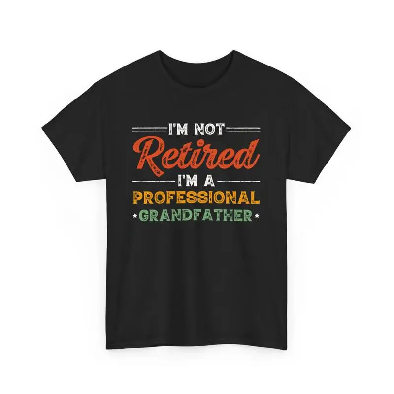 

Retired Professional Grandfather T Shirt Funny Retirement for Grandparents