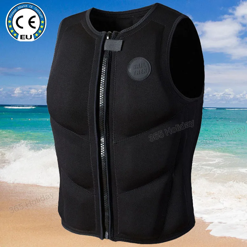 Men SURF Impact Vest Women Neoprene Wakesurf Wakesurf Comp Vest Adults Buoyancy vest Suitable for water sports  Life Jacket