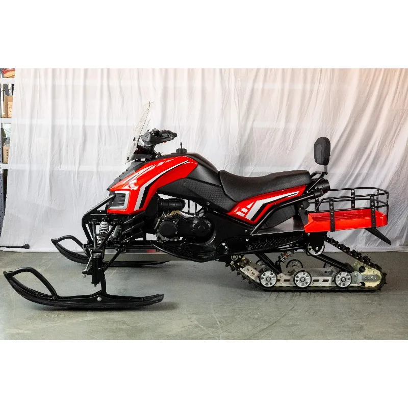 200cc Gas Adult Snowmobile Low Maintenance Cost Affordable Winter Snow Sled Off Road All Terrain Track Scooter Vehicle 2