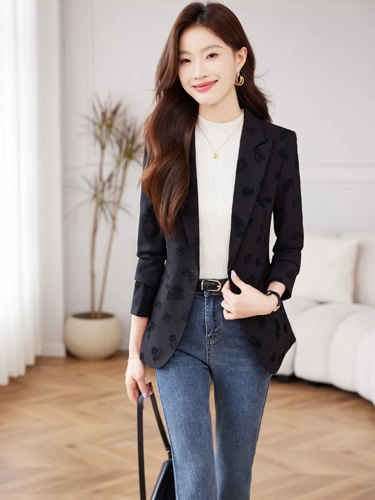 Fashion new professional women\'s spring and summer high-quality, suit jacket, show elegant temperament