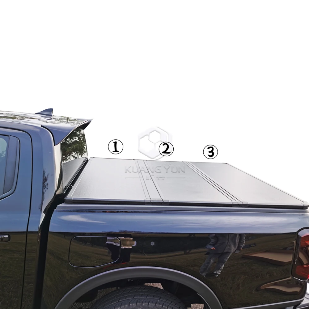 

Professional Factory Aluminum Hard Retractable Tonneau Cover Three Folds Pickup Bed Cover for Dodge RAM1500 Ranger Silverado