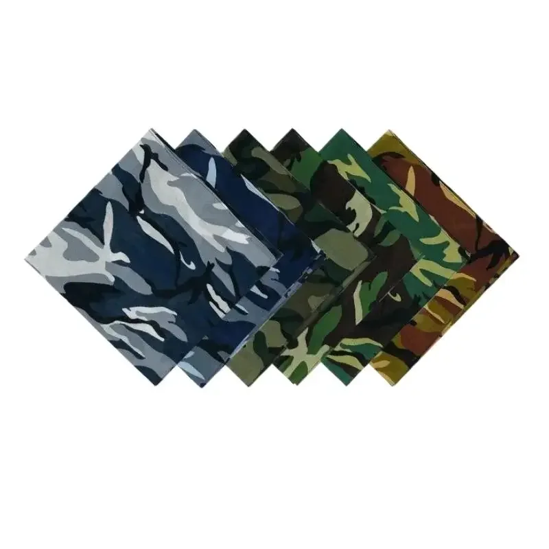 

53x53 см уличная камуфляжная бандана уличная хип-хоп ретро бандана не выцветает маленькая бандана платок