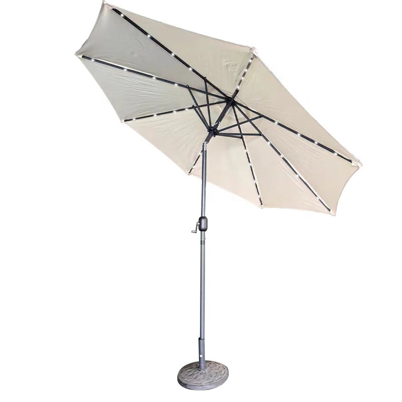 

High Quality Modern Iron Outdoor Garden Furniture Electric Automatic Parasol Umbrella for Hotel and Courtyard Use
