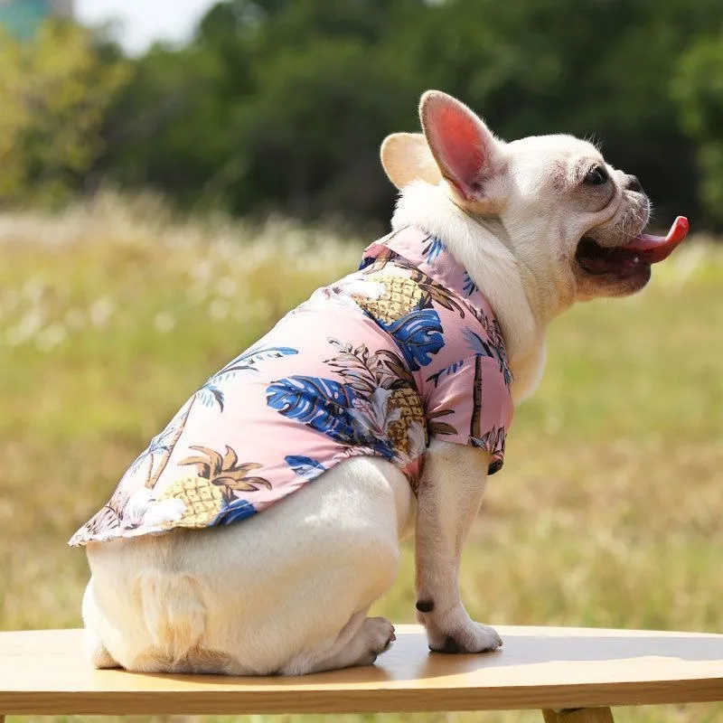 

Pet Dog Clothe Summer SandBeach Dog Shirts for Small Medium Dogs Puppy Cat Clothing Pug French Bulldog