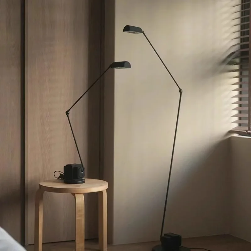 Modern Italian Design Floor Lamp Simple Retro Style Living Room Study Adjustable Swing Arm Reading Table Lamp Home Decor LED