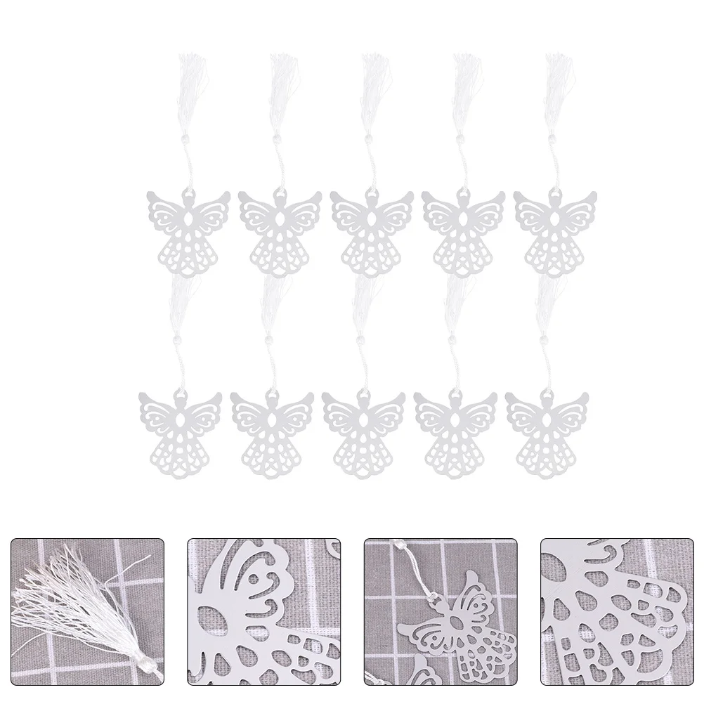 

10 Pcs Metal Bookmark Hollow Eagle Pendant Locket Reading Marker for Book Scrapbook Notebook Calendar Textbook Gifts