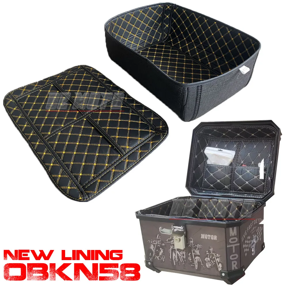 New lining For GIVI OBKN 58 OBKN58 Motorcycle Trunk Cargo Liner Protector Seat Bucket Pad Storage Box Mat Leather Accessories