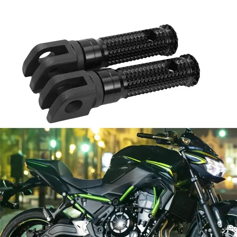 For Kawasaki Z900 Z650 Z1000 EX250R Compatible Motorcycle Front Foot Pegs Rider Pedal Rest Pedals
