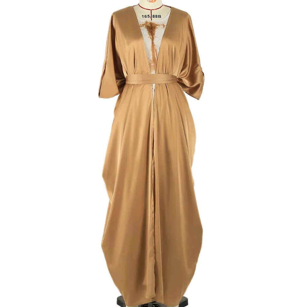 

Ramadan Kaftan Open Kimono Femme Musulmane Abaya Dubai Turkey Caftan Muslim Set Dress Abayas Women Robe Jalabiya Islam Outfits