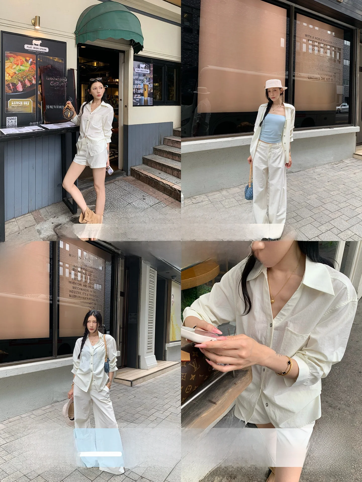 

Young Kylin Women's Fashion Set Casual Shirt with Padded Sleeves And Loose Fit Cotton Pants Breathable Polyester Lenzing Rayon