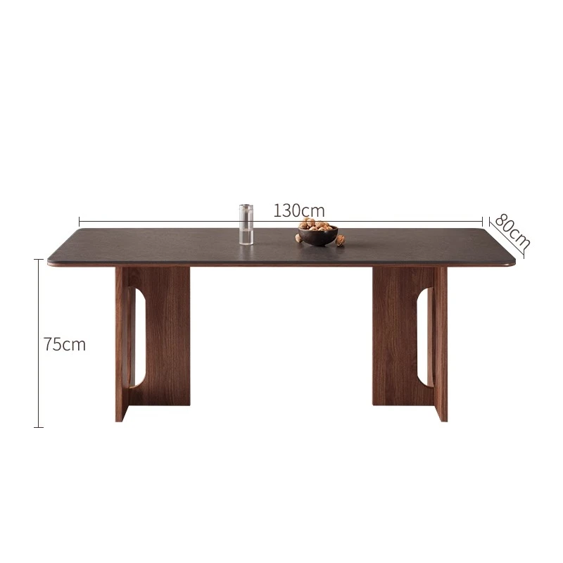 Stół serwisowy Luksusowe jadalnie Ceramiczne stoły do jadalni Siedząca restauracja Recepcja Prostokątne Bord B Bord Peru Room Slate Simple Home