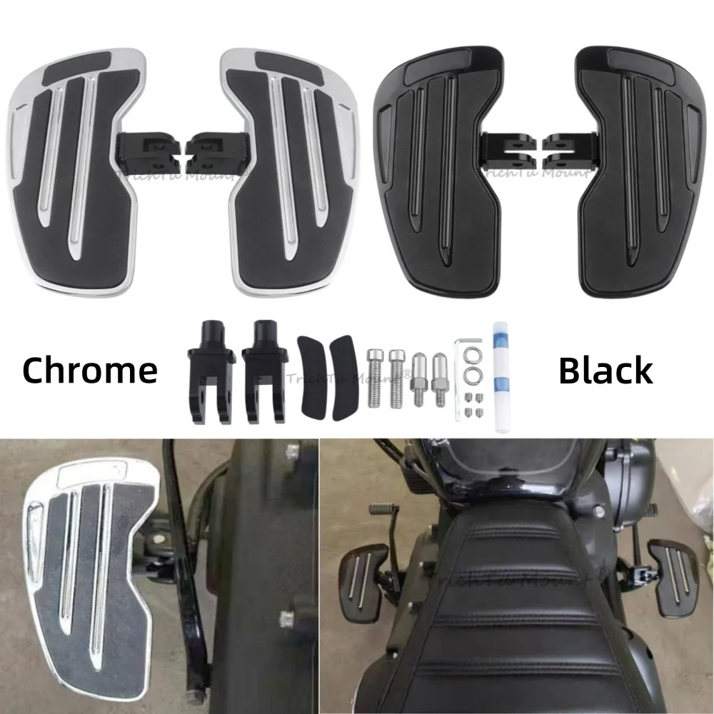 

Driver Footboard Foot Rest Pedal Motorcycle Rider Floorboards Wide Footrest For Harley Softail Breakout FXFB FXBB Moto Accessory