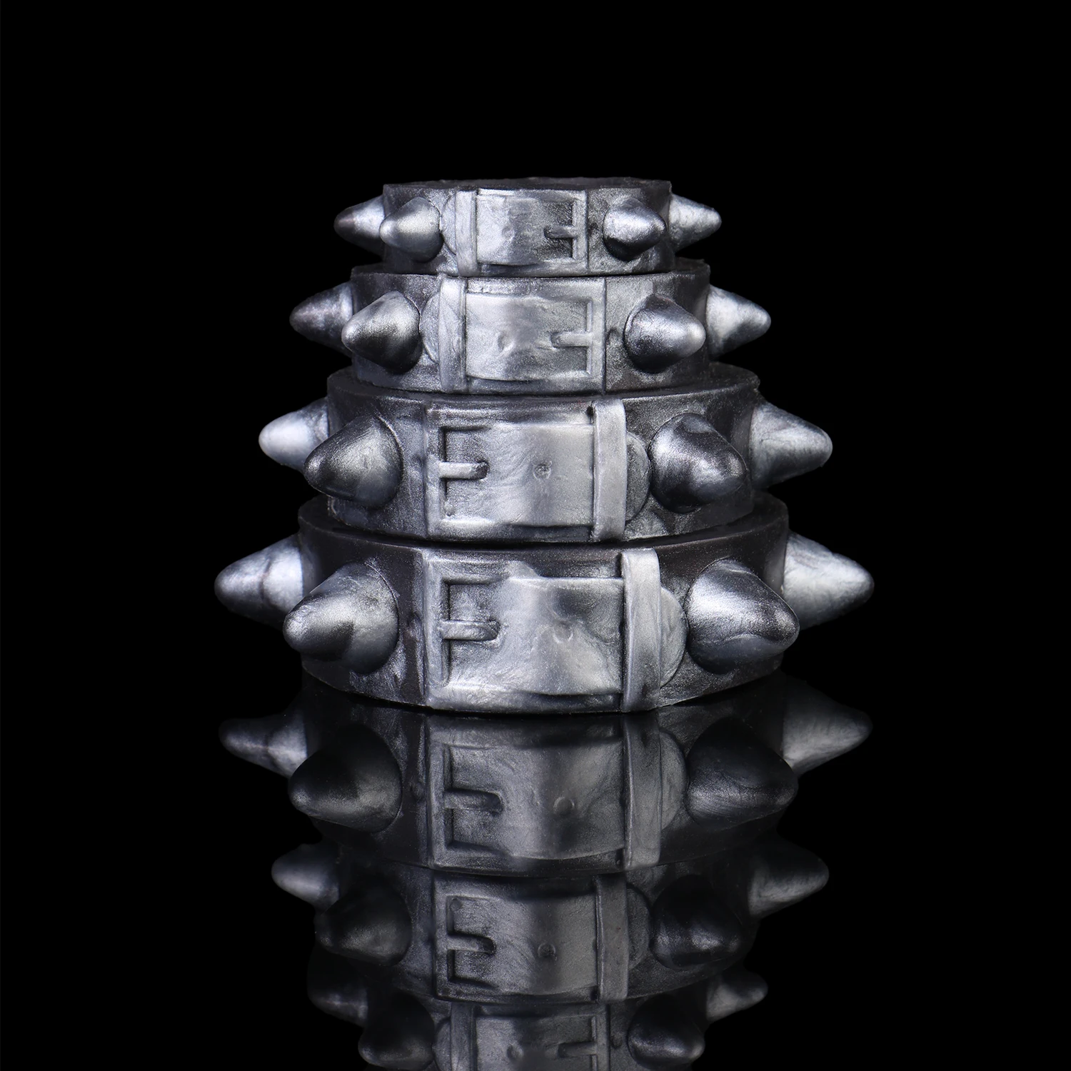 YOCY Male Penis Rings Set Rivet-shaped Scrotal Ring Liquid Silicone Erotic Bracelets and Rings Forplay Product for Couple BDSM view 5