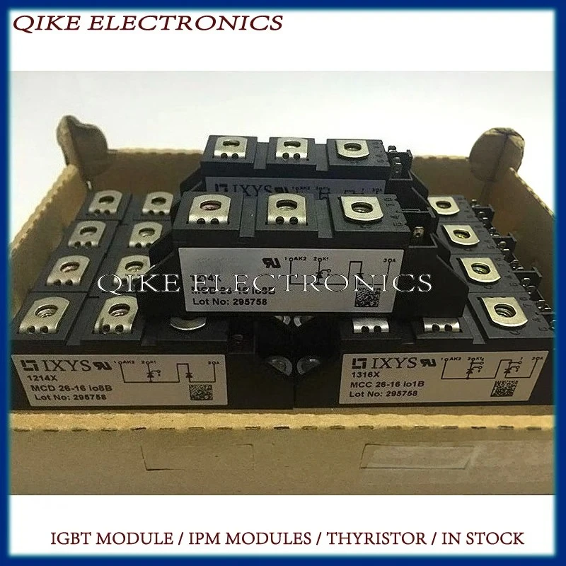 MCC26-16IO1B MCD26-08IO1B MCD26-12IO1B MCD26-14IO1B MCD26-16IO1B MCD26-18IO1B MCC26-14IO1B 새로운 오리지널 IGBT 모듈 재고 있음