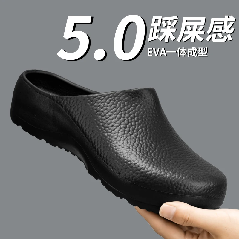 

Mens Couple's Anti Slip Waterproof Chef Kitchen Shoes Men Women Dirt Resistant Work Shoes Sandals Nurse Shoes Mules Breath Clogs