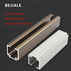 Sliding Door Track Slideway Solid Wood Folding Sliding Door Sliding Rail Hanging Rail Slow Lifting Wheel Hanging Door Guide Rail