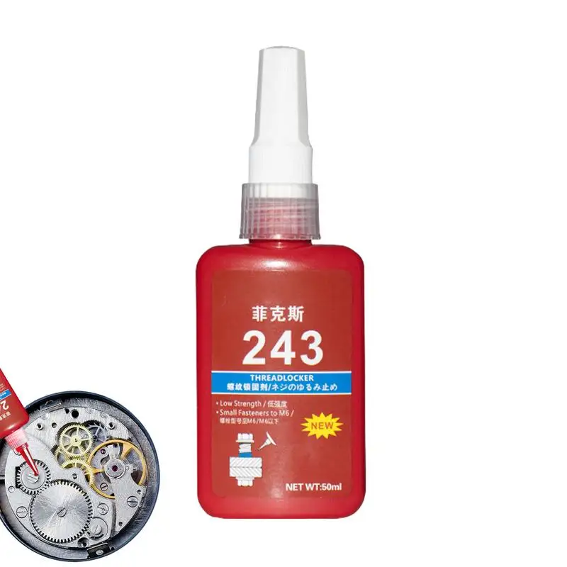 

Adhesive Anti-loose 50ml Screw Glue 243 Anti-slip Sealing Locking Agent Temperature Resistance Auto Screw Glue Car Rubber Seal