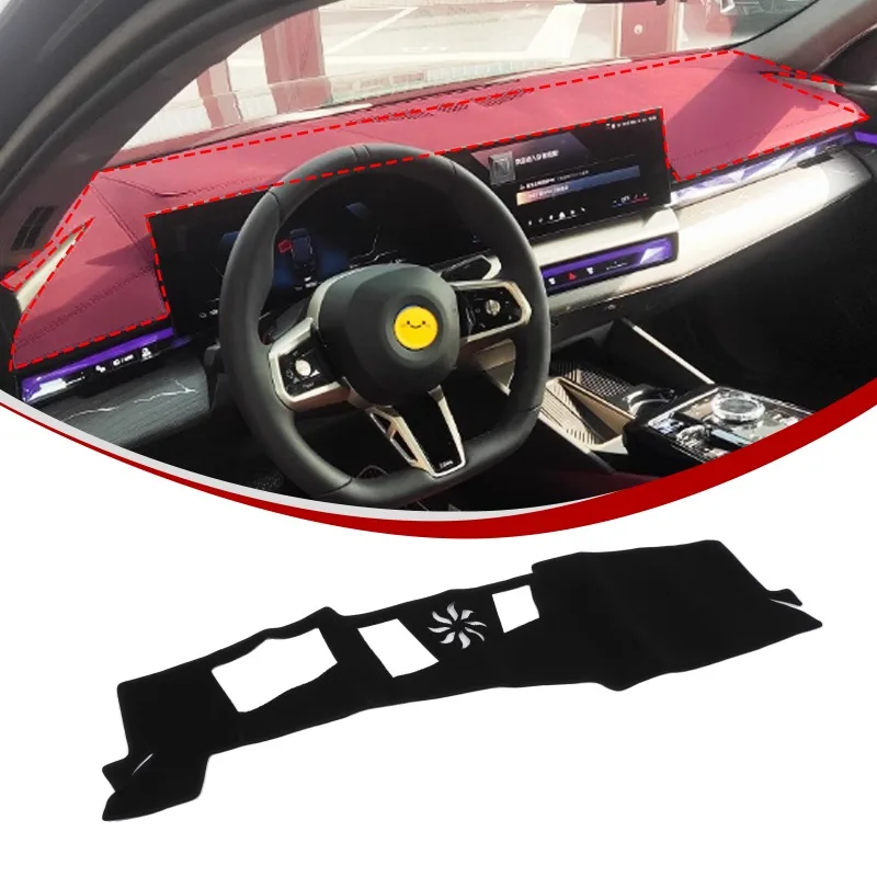 

Polyester For 2024+ BMW 5 Series G60 Dashboard Sunshade Left-handed peptidewith raised display version Car Accessories