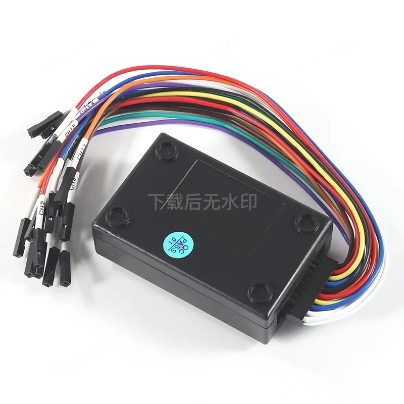 16-Channel 100M USB Logic Analyzer with Plastic Housing DC Powered Compact Testing Module