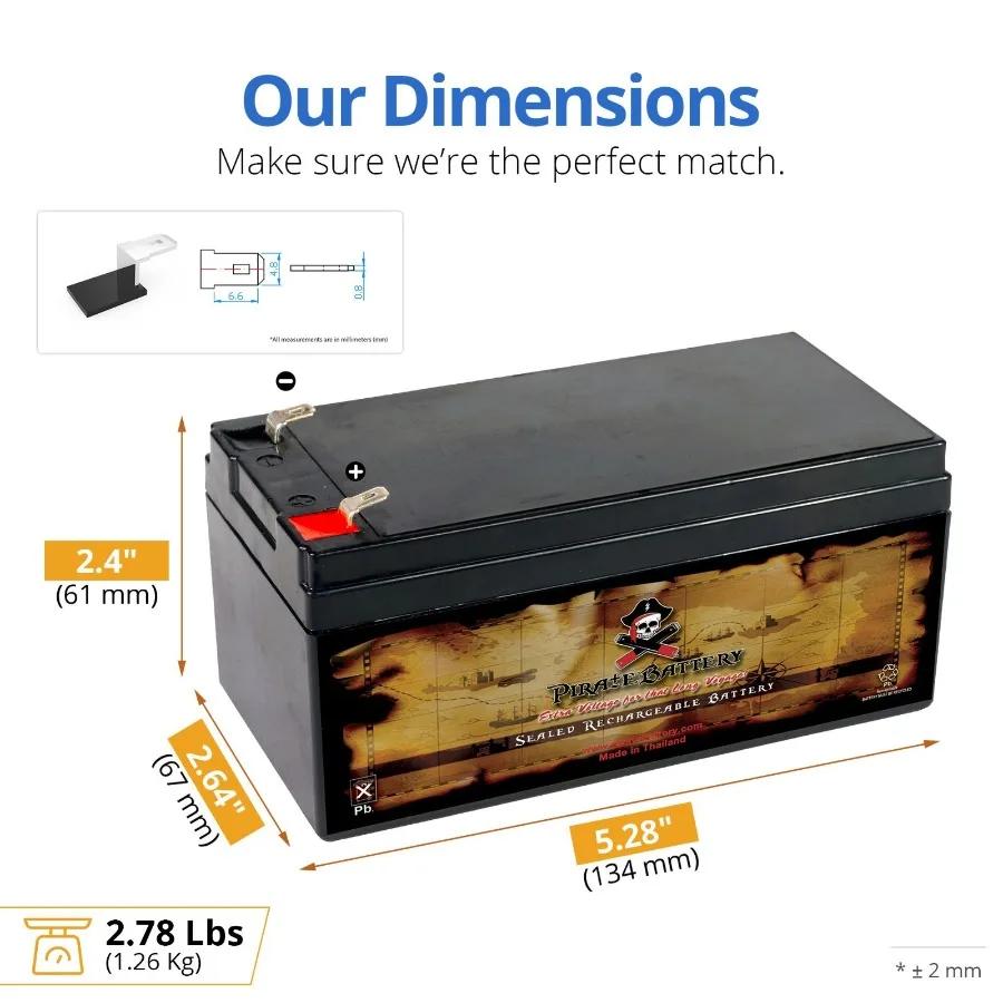 بطارية 12 فولت 3.5AH SLA لأنظمة الأمن UPS احتياطية لإضاءة الطوارئ والمعدات الصناعية بديلة موثوقة لـ NP2. #2