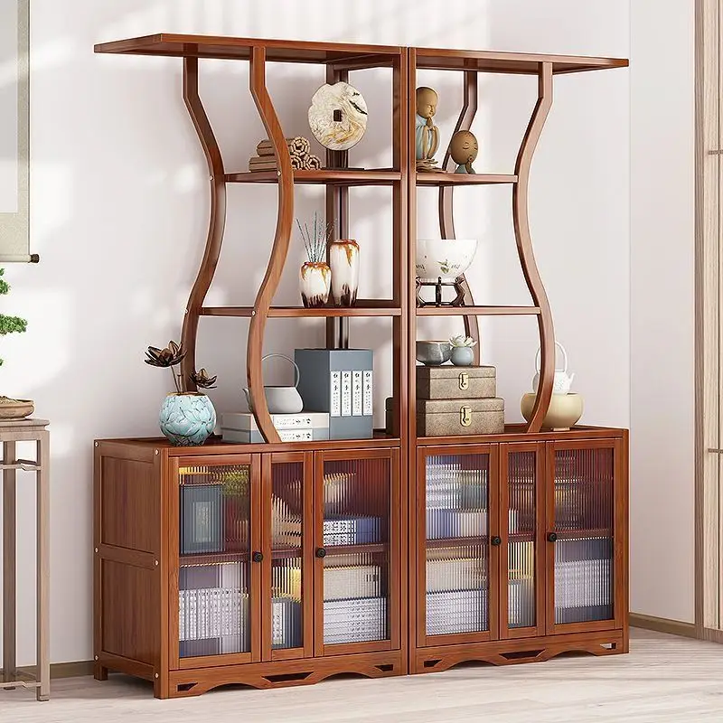 

New Chinese-style non-solid wood household Bogu frame, living room, Duobao Pavilion, tea cabinet, shelf, tea room