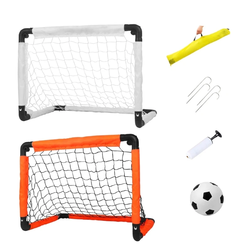 

Lightweight Foldable Football Goals Portable Soccer Ball Net Goal Easy to Carry