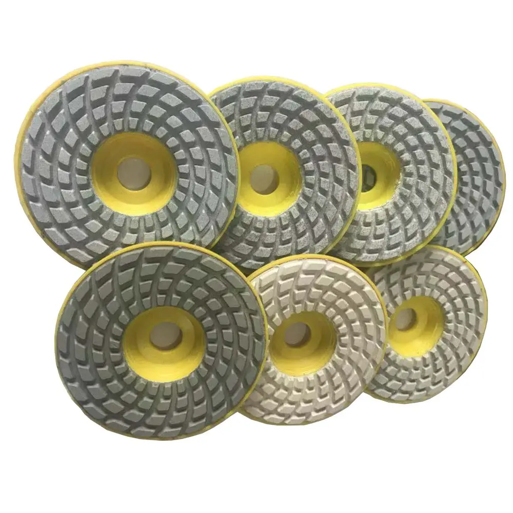 

4 Inch100mm Wet Polishing Pad With Plate Grit 50-3000# For Granite Marble Stone Sanding Disc 7PCS OR 10PCS Free Shipping、