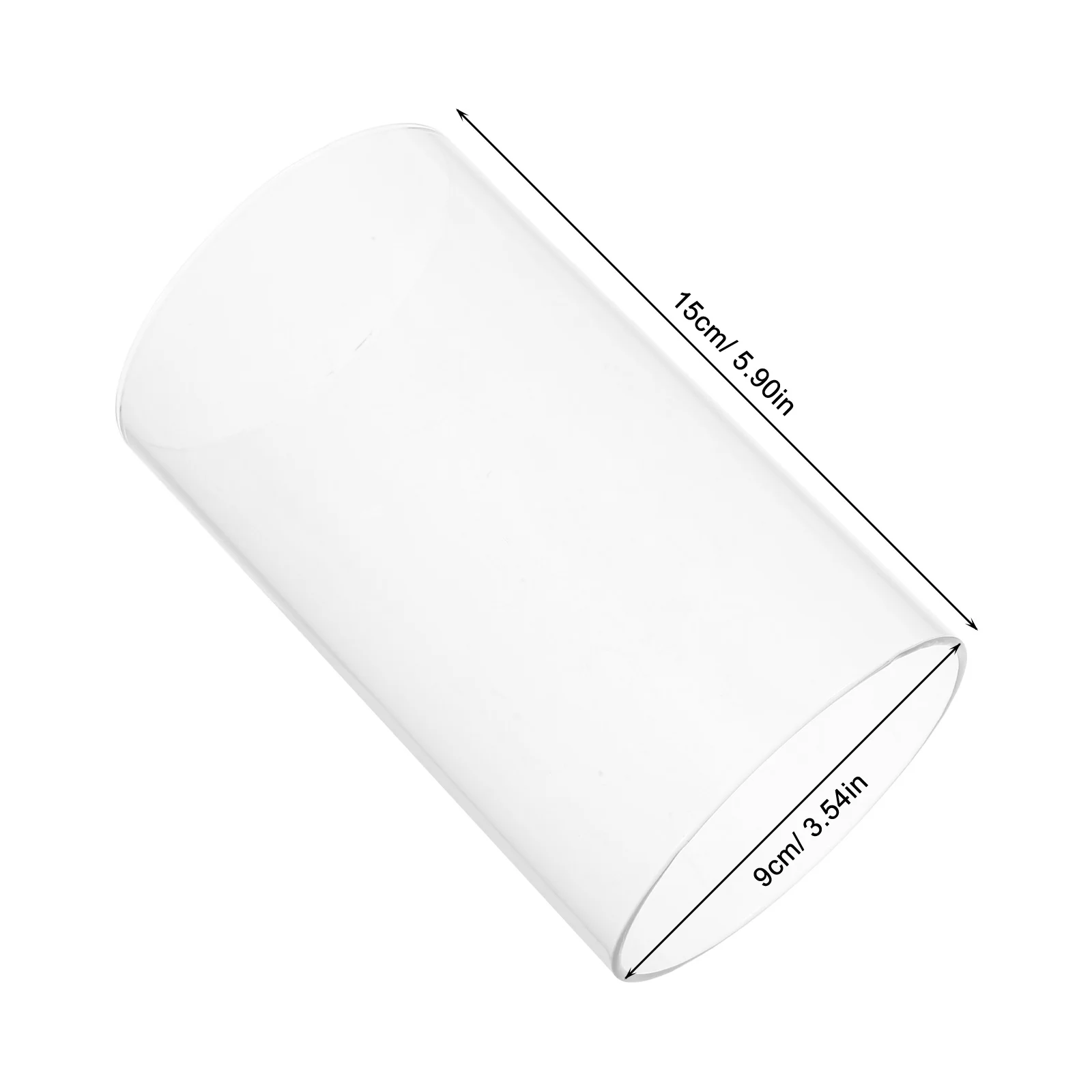 استبدال حامل الشموع الزجاجي من إعصار الأكمام الأسطوانية الشفافة مع لمسة نهائية مصقولة لديكور المنزل والحدث المحيطة